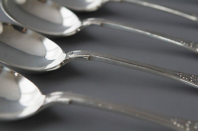 Six Superb Silver Kings Pattern Soup Spoons, Mappin & Webb, Sheffield 1912