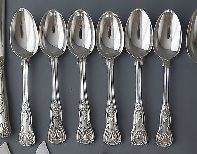 A Superb Kings Pattern Silver Table Service/Canteen for Six London 1870 G Adams