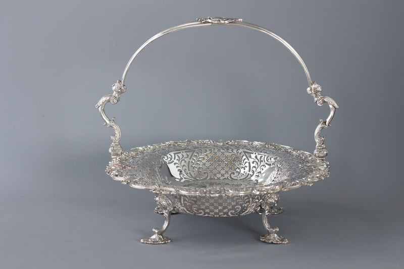 A Beautiful George II Silver Basket London 1747, by Edward Aldridge