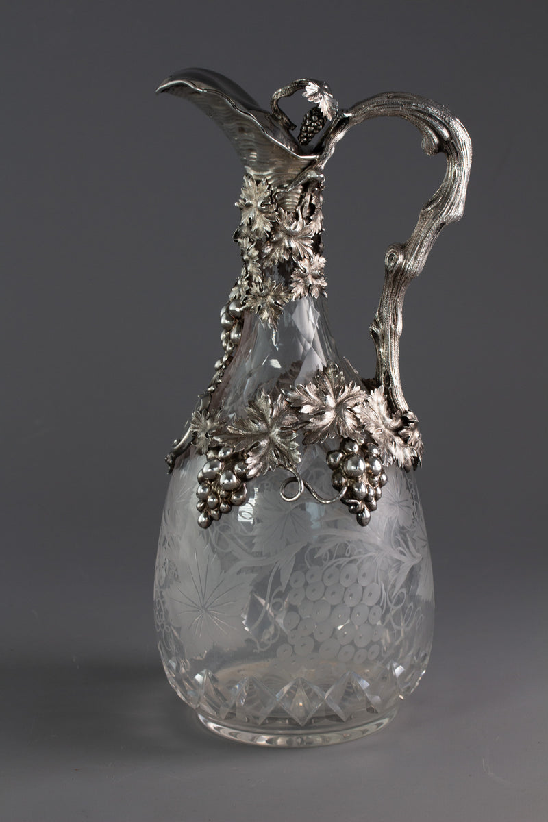 A Spectacular Victorian Claret Jug London 1860 by George Emmerton