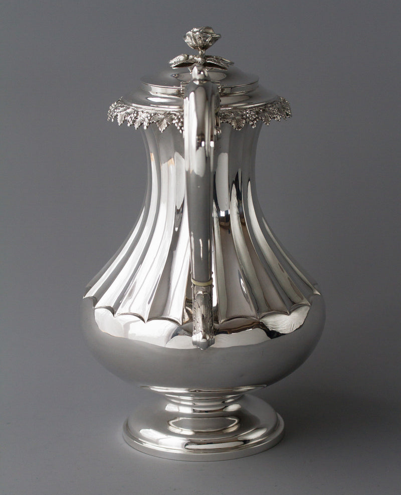 A Victorian Silver Coffee Pot by Martin, Hall & Co, Sheffield 1868