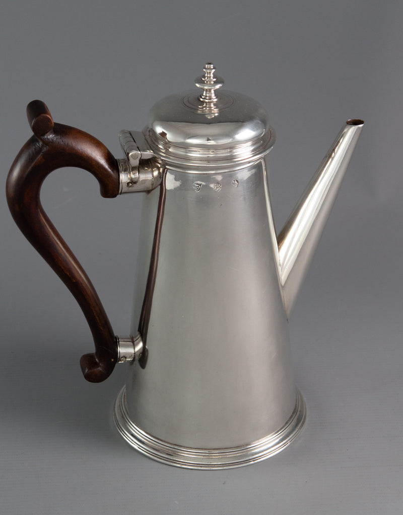 An Irish George II Silver Coffee Pot, Dublin 1732