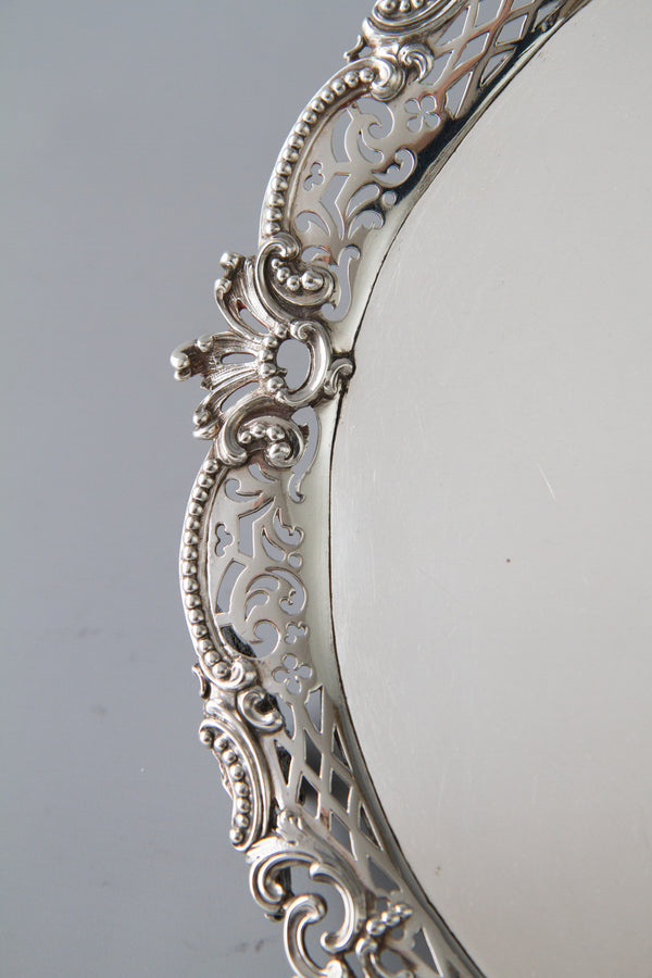 A Rare & Superb George II Huguenot Silver Salver by Samuel Courtauld, London 1759