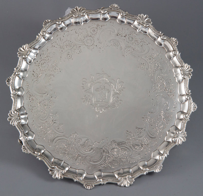 A George II Silver Salver London 1754 by William Peaston