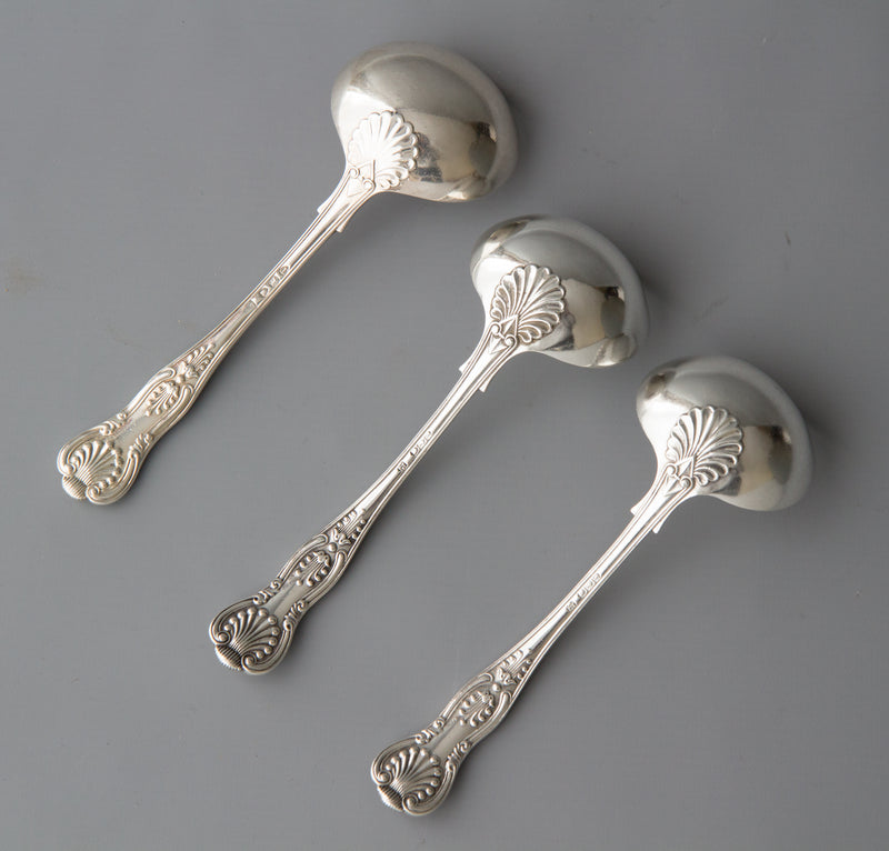 A Very Good Victorian King's Pattern Silver Service/Canteen for 12 London 1895 by George Lambert and Co.