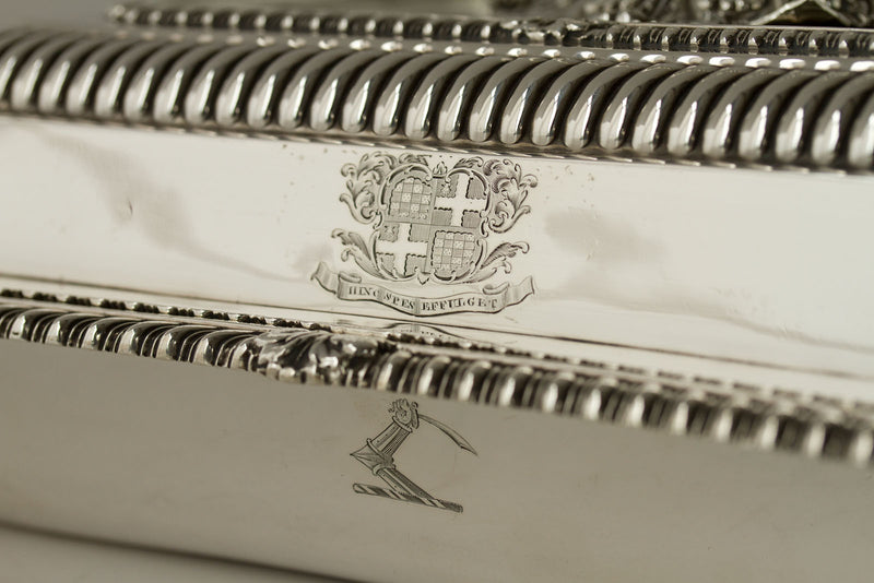 A Very Fine Georgian  Silver Entree Dish London 1826 by William Eaton