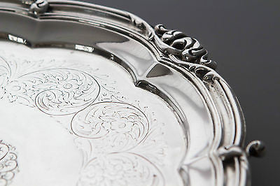 A Very Good Georgian Silver Waiter/Salver London 1825 by Benjamin Smith