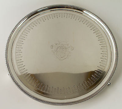 A George III Circular Silver Drinks/Tea Tray/Salver London 1806, by Peter and William Bateman