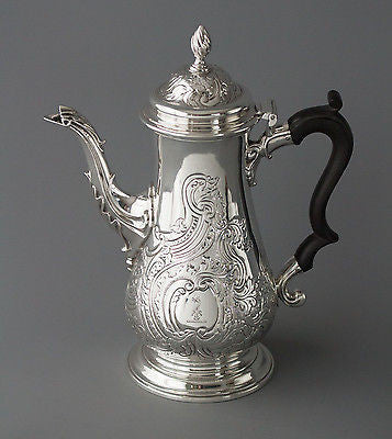 Silver Georgian Coffee Pot