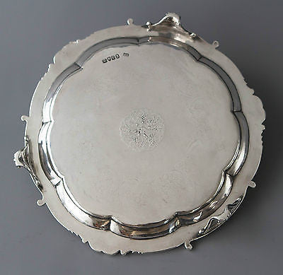 A Very Good Georgian Silver Waiter/Salver London 1825 by Benjamin Smith