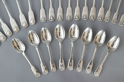 A Very Good Set of Victorian/Georgian Tableware for Eight London 1828/1859 by William Eaton