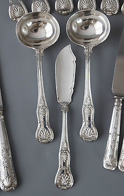 A Superb Kings Pattern Silver Table Service/Canteen for Six London 1870 G Adams