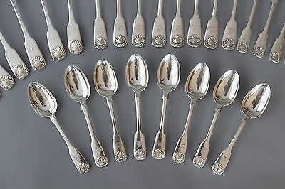 A Very Good Set of Victorian/Georgian Tableware for Eight London 1828/1859 by William Eaton