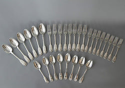 A Very Good Set of Victorian/Georgian Tableware for Eight London 1828/1859 by William Eaton