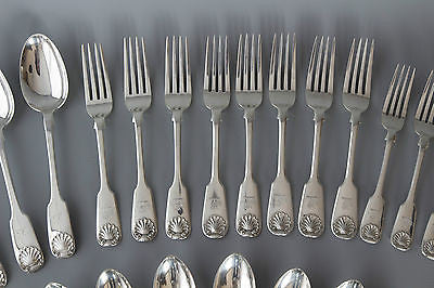 A Very Good Set of Victorian/Georgian Tableware for Eight London 1828/1859 by William Eaton