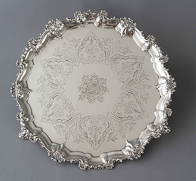 A Victorian Silver Salver  London 1878, Frederick Elkington