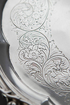 A Very Good Georgian Silver Waiter/Salver London 1825 by Benjamin Smith