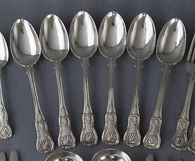 A Superb Kings Pattern Silver Table Service/Canteen for Six London 1870 G Adams