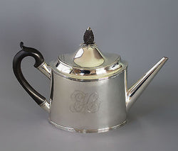 A Georgian Silver Teapot  London 1799 Peter and Anne Bateman