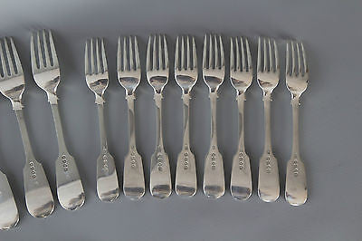 A Very Good Set of Victorian/Georgian Tableware for Eight London 1828/1859 by William Eaton
