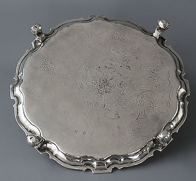 A George II Silver Salver by George Hindmarsh, London 1734