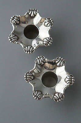 A Very Good Pair of Silver Table Candlesticks Sheffield 1839 by SW and Co.