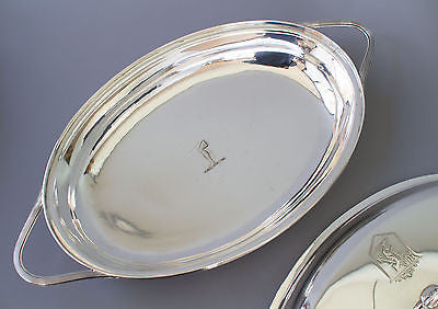A Pair of William IV Silver Entree Dishes London 1833 by the Barnards