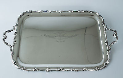 A Very Fine Silver Drinks/Tea Tray  by Martin Hall & Co Ltd Sheffield 1911