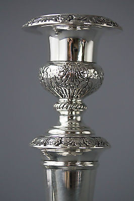 A Very Good Pair of Georgian Silver Table Candlesticks Sheffield 1820 by Smith, Tate, Hoult and Tate