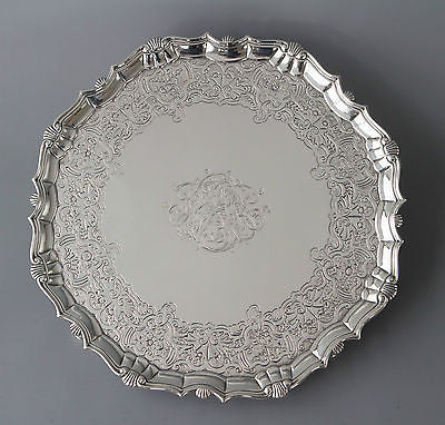 A Very Fine George II  Silver Salver by Robert Abercromby London 1740