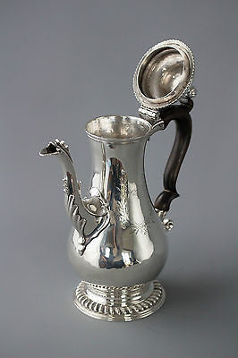 A George III Silver Coffee Pot London 1768 by Whipham & Wright