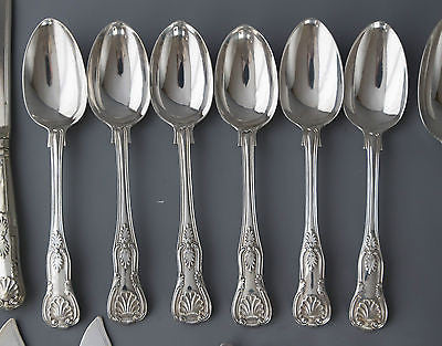 A Superb Kings Pattern Silver Table Service/Canteen for Six London 1870 G Adams