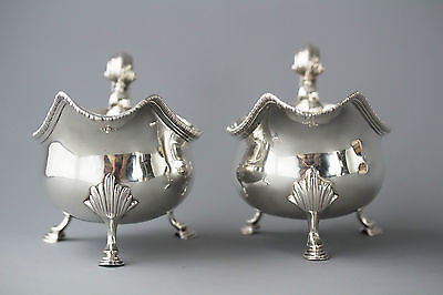 A Beautiful Pair of Heavy George III Silver Sauce Boats, Richard Mills, Lon 1765