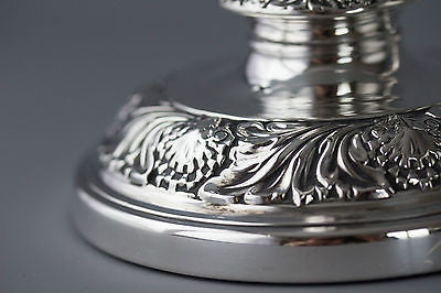 A Very Good Pair of Georgian Silver Table Candlesticks Sheffield 1820 by Smith, Tate, Hoult and Tate