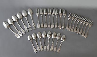 A Very Good Set of Victorian/Georgian Tableware for Eight London 1828/1859 by William Eaton
