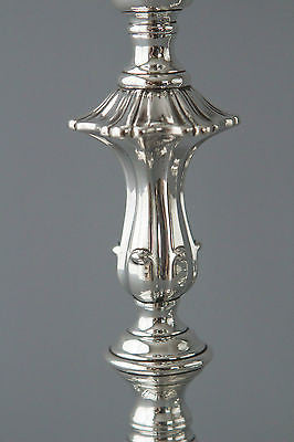 A Very Good Pair of Silver Table Candlesticks Sheffield 1839 by SW and Co.