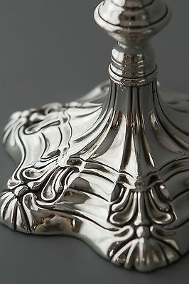 A Very Good Pair of Silver Table Candlesticks Sheffield 1839 by SW and Co.