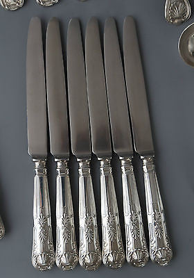 A Superb Kings Pattern Silver Table Service/Canteen for Six London 1870 G Adams