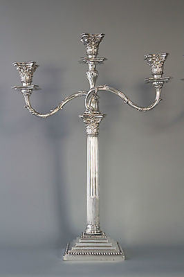 A Very Imposing Pair of Victorian Silver Candelabra London 1874