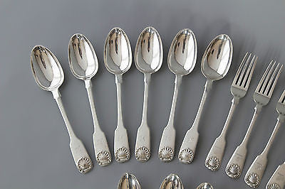 A Very Good Set of Victorian/Georgian Tableware for Eight London 1828/1859 by William Eaton