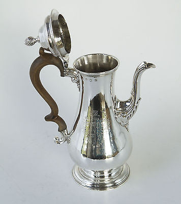 A Georgian Silver Coffee Pot London 1763, by Whipham & Wright