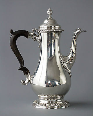 A George III Silver Coffee Pot London 1768 by Whipham & Wright