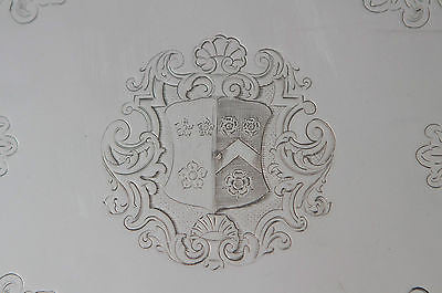 A Very Fine Pair of George II Silver Salvers London 1733 by Denis Langton