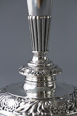 A Very Good Pair of Georgian Silver Table Candlesticks Sheffield 1820 by Smith, Tate, Hoult and Tate