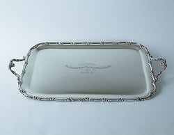 A Very Fine Silver Drinks/Tea Tray  by Martin Hall & Co Ltd Sheffield 1911