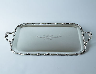 A Very Fine Silver Drinks/Tea Tray  by Martin Hall & Co Ltd Sheffield 1911