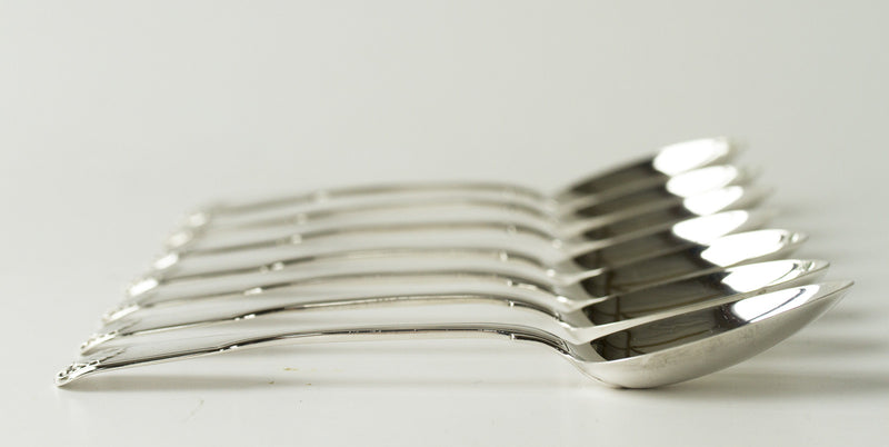 A Very Good Canteen of Victorian Silver Tableware for Twelve London  1858/ 1865 by Charles Boyton