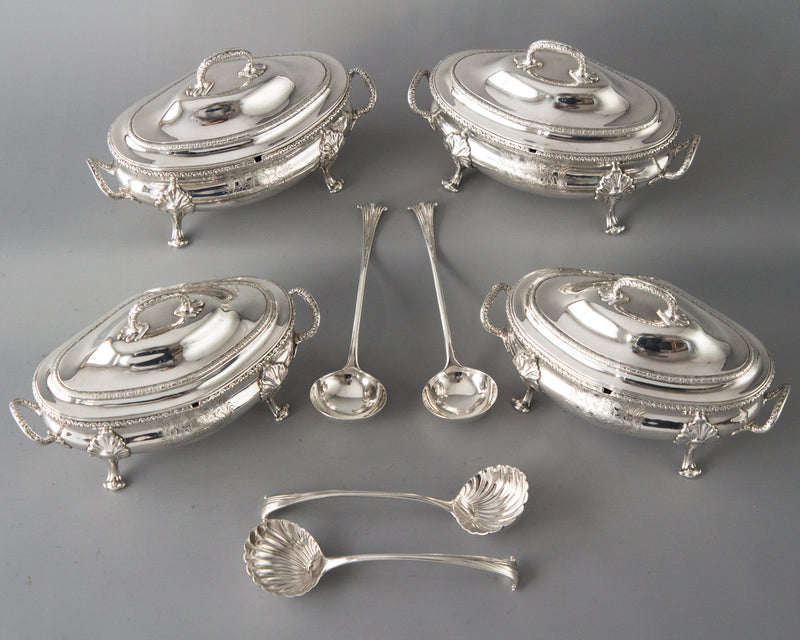 Speaker Smith, Political Interest: A Set George III Silver Sauce Tureens, Le Sage, London 1774