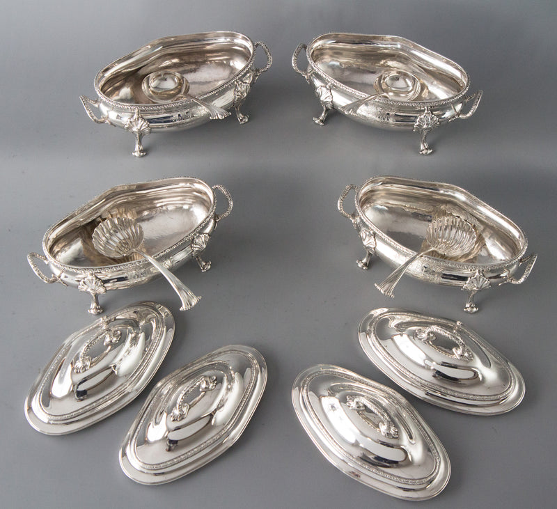 Speaker Smith, Political Interest: A Set George III Silver Sauce Tureens, Le Sage, London 1774