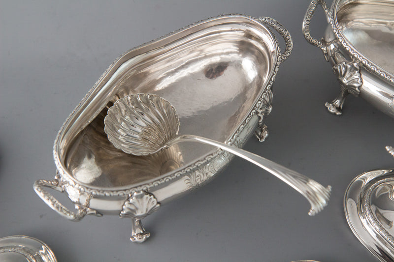 Speaker Smith, Political Interest: A Set George III Silver Sauce Tureens, Le Sage, London 1774